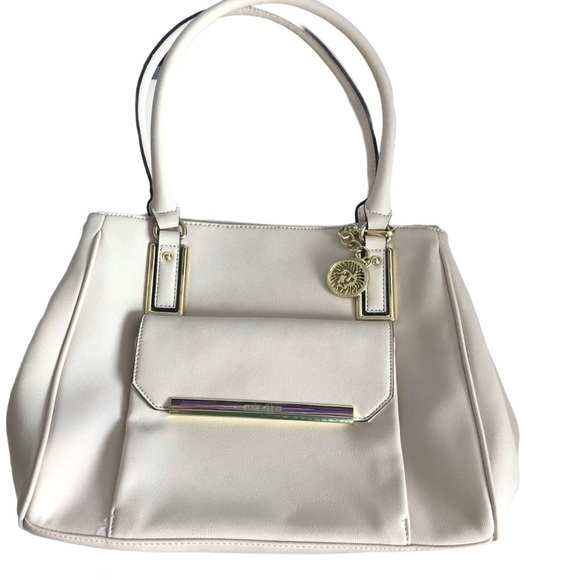 Ann Klein Satchel cream purse - Picture 1 of 10